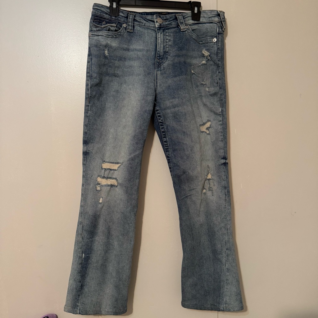 True Religion Joey Mid Rise Flare Jeans